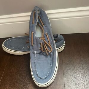 Sperry Blue and Brown Boat Shoes